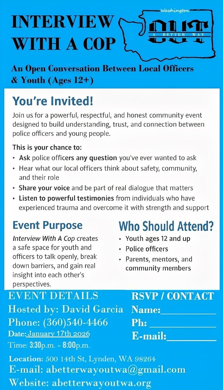 Interview with a Cop flyer